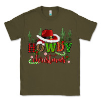Army Green howdy christmas cowboy hat Classic Tee - CowGirlArtShop