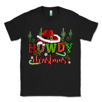 Black howdy christmas cowboy hat Classic Tee - CowGirlArtShop