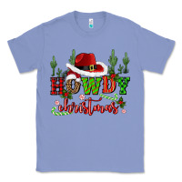 Colony Blue howdy christmas cowboy hat Classic Tee - CowGirlArtShop