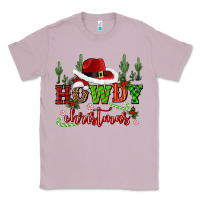 Lilac howdy christmas cowboy hat Classic Tee - CowGirlArtShop
