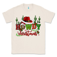 Natural howdy christmas cowboy hat Classic Tee - CowGirlArtShop