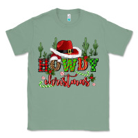 Sage howdy christmas cowboy hat Classic Tee - CowGirlArtShop