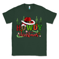 Sports Green howdy christmas cowboy hat Classic Tee - CowGirlArtShop