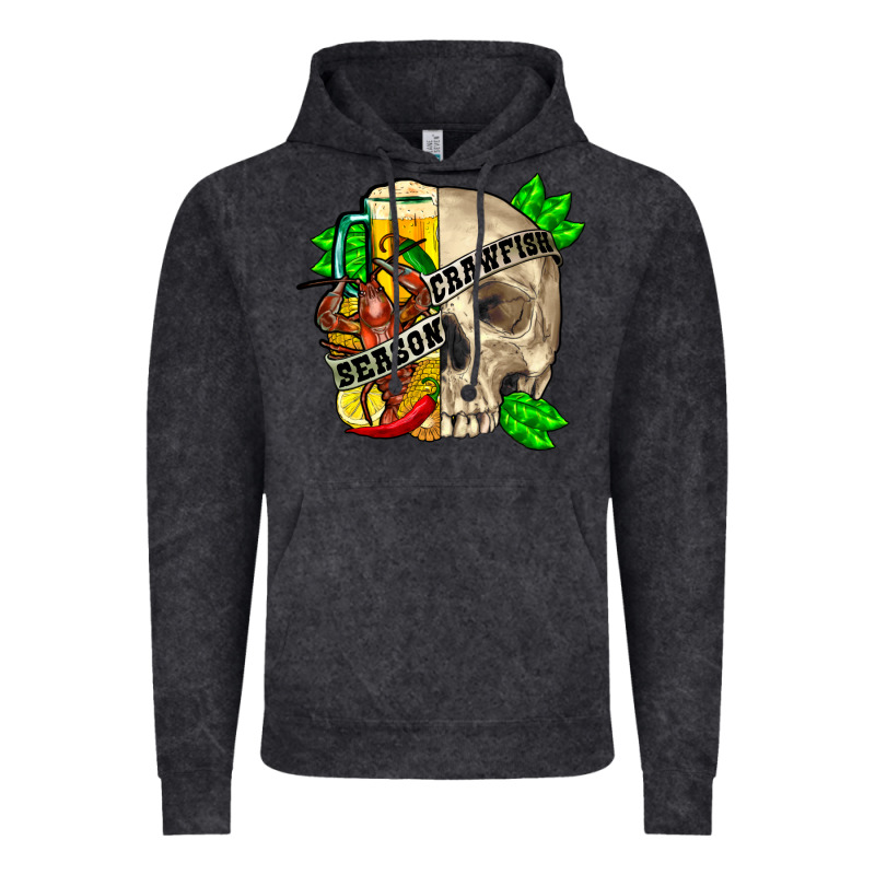 Skull Crawfish Season Vintage Hoodie by FaDigitalArtStudio | Teevron