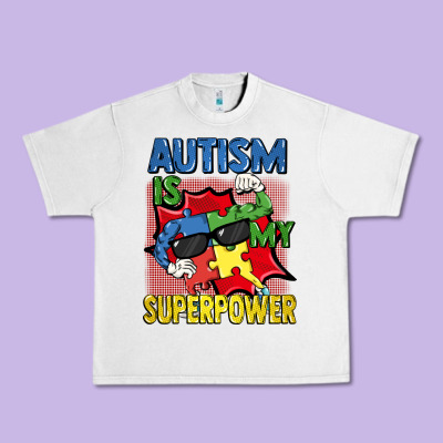 Autism Is My Superpower Autism Awareness Day Urban Heavy Tee Designed By Fadigitalartstudio