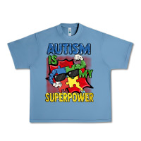 Pebble Blue Autism is my superpower Autism Awareness Day Urban Heavy Tee - FaDigitalArtStudio