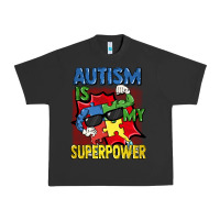 Pigment Black Autism is my superpower Autism Awareness Day Urban Heavy Tee - FaDigitalArtStudio
