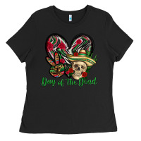 Black Day of the dead Mexico Ladies Tee - HowdyJamesFarm