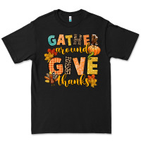 Black gather around and give thanks Premium Tee - CowGirlArtShop