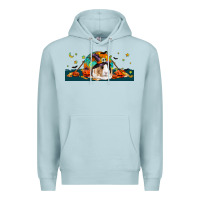 Blue Mist Halloween Guinea Pig Premium Hoodie - LillyAllenDesigns