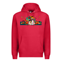 Cardinal Halloween Guinea Pig Premium Hoodie - LillyAllenDesigns