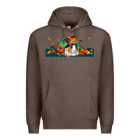 Coffee Halloween Guinea Pig Premium Hoodie - LillyAllenDesigns
