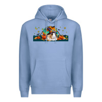 Colony Blue Halloween Guinea Pig Premium Hoodie - LillyAllenDesigns