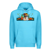 Ocean Blue Halloween Guinea Pig Premium Hoodie - LillyAllenDesigns