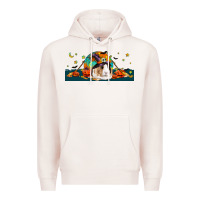 Pale Pink Halloween Guinea Pig Premium Hoodie - LillyAllenDesigns