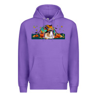 Purple Halloween Guinea Pig Premium Hoodie - LillyAllenDesigns