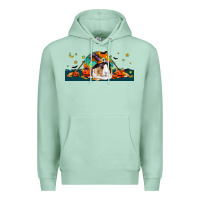 Seafoam Halloween Guinea Pig Premium Hoodie - LillyAllenDesigns