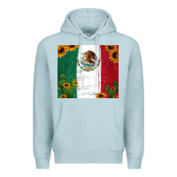 Blue Mist cactus sunflower mexican flag z Premium Hoodie - Jasminsmagicworld