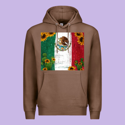 Cactus Sunflower Mexican Flag Z Premium Hoodie Designed By Jasminsmagicworld