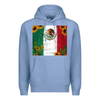 Colony Blue cactus sunflower mexican flag z Premium Hoodie - Jasminsmagicworld