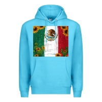 Ocean Blue cactus sunflower mexican flag z Premium Hoodie - Jasminsmagicworld