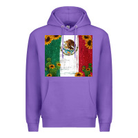 Purple cactus sunflower mexican flag z Premium Hoodie - Jasminsmagicworld