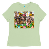 Matcha easter farm animals Happy Easter Day Ladies Tee - CowGirlArtShop