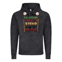 Vintage Black at the ballpark is where i spend most my days Vintage Hoodie - BundleAndBundleShop