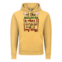 Vintage Mustard at the ballpark is where i spend most my days Vintage Hoodie - BundleAndBundleShop