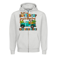 Dove Grey buckle up buttercup you just flipped my crazy heif Zipper Hoodie - AdoDesignShop