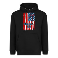 Black baseball dad american flag Heavyweight Hoodie - JahusDesignShop