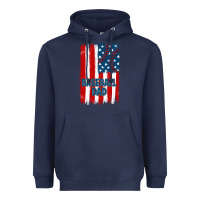 Navy baseball dad american flag Heavyweight Hoodie - JahusDesignShop