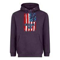 Plum baseball dad american flag Heavyweight Hoodie - JahusDesignShop
