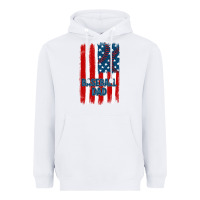 White baseball dad american flag Heavyweight Hoodie - JahusDesignShop