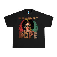 Black Unapologetically dope Urban Heavy Tee - FaDigitalArtStudio
