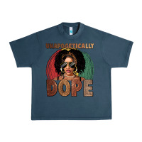 Midnight Navy Unapologetically dope Urban Heavy Tee - FaDigitalArtStudio