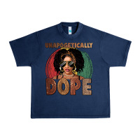Navy Unapologetically dope Urban Heavy Tee - FaDigitalArtStudio