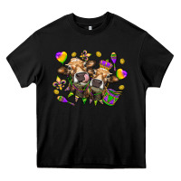 Black Mardi Gras Heifers Heavy Core Tee - HowdyJamesFarm