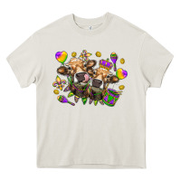 Cream Mardi Gras Heifers Heavy Core Tee - HowdyJamesFarm