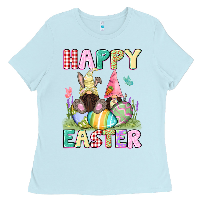 Happy Easter Gnomies Easter Day Ladies Tee by CowGirlArtShop | Teevron