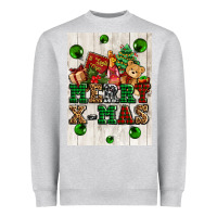 Heather Grey merry xmas Heavyweight Sweatshirt - AdoDesignShop