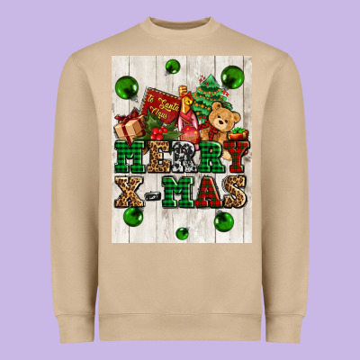 Merry Xmas Heavyweight Sweatshirt Designed By Adodesignshop