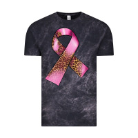 Cloud Black Breast Cancer ribbon Vintage Tee - FaDigitalArtStudio