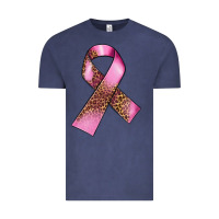 Vintage Denim Breast Cancer ribbon Vintage Tee - FaDigitalArtStudio