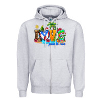 Heather Grey love puerto rico Zipper Hoodie - AdoDesignShop