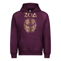 Mauve Wine ZOA Urban Hoodie - baoMotion