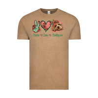 Vintage Coffee Peace Love Cockapoo Vintage Tee - Jasminsmagicworld
