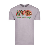 Vintage Zinc Peace Love Cockapoo Vintage Tee - Jasminsmagicworld