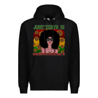 Black juneteenth is independence Premium Hoodie - SublimationCraftShop
