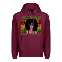 Burgundy juneteenth is independence Premium Hoodie - SublimationCraftShop